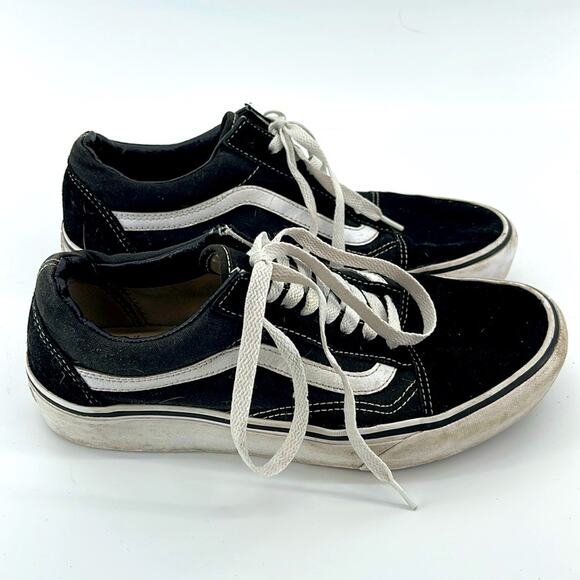 VANS Old Skool low top suede canvas skateboard skater sneakers sz 9 - Picture 2 of 7